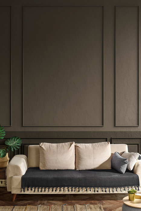 L'essentiel linge de maison Funda de Sofá Asya - Negro 115 x 200 cm
